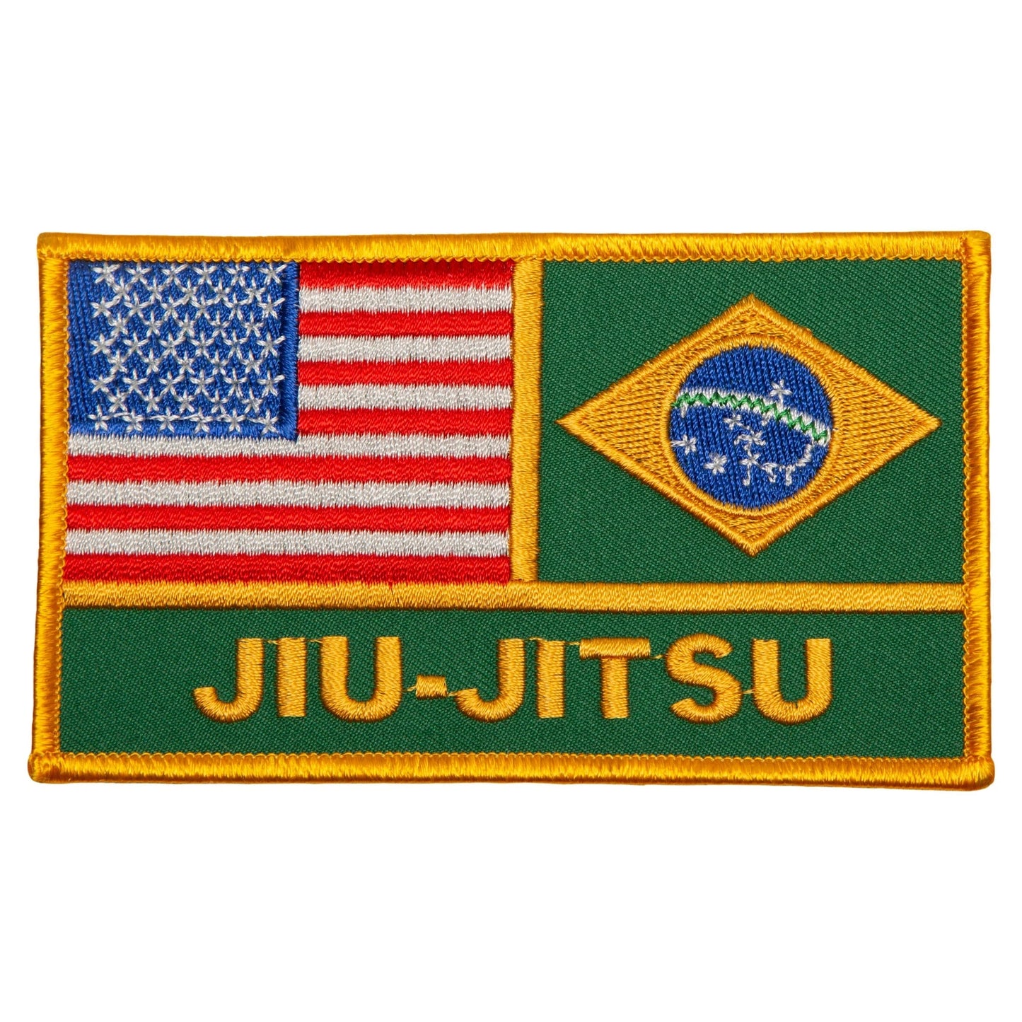 USA/Brazil Jiu-Jitsu BJJ Flags Patch