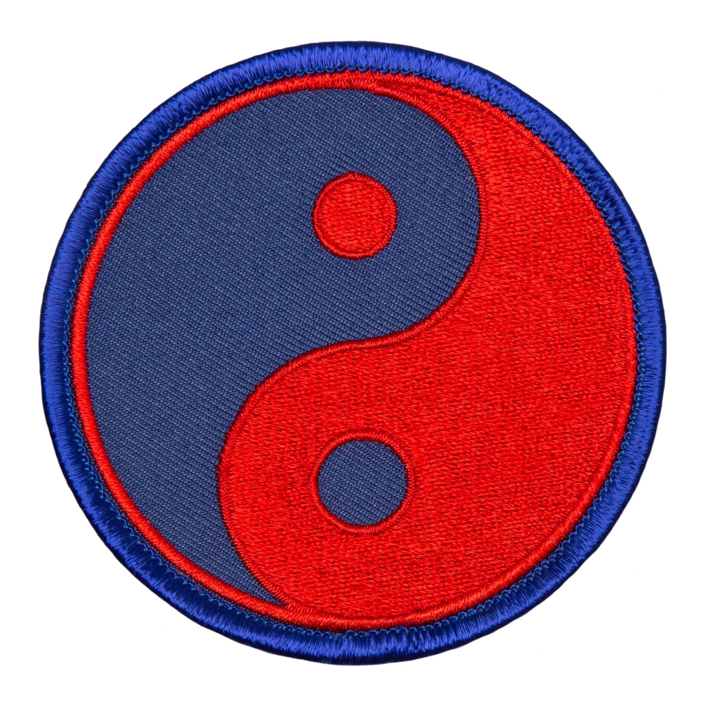 Yin & Yang-Red and Blue Patch 3"
