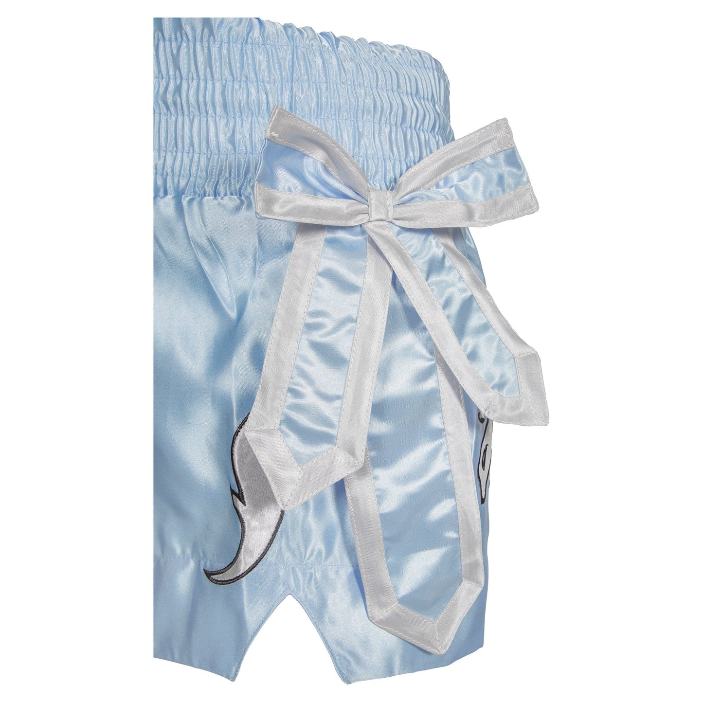 ProForce Sport® Angel Wing Muay Thai Shorts - w/ Light Blue Bows