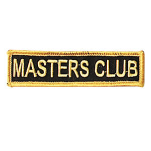 Black/Gold Masters Club Patch