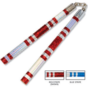 Chrome Stripe Taped Competition Nunchaku