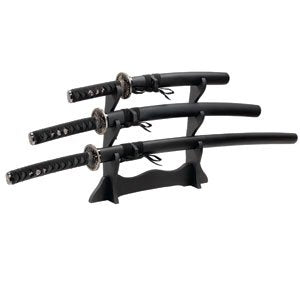 Four Piece Traditional Samurai Kanji Sword Set