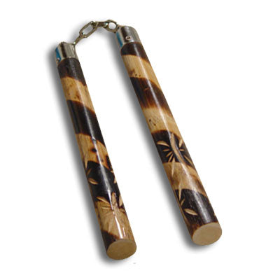 Hand Carved Rattan Nunchaku