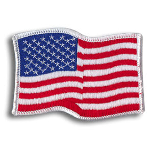 USA Waving-White Border