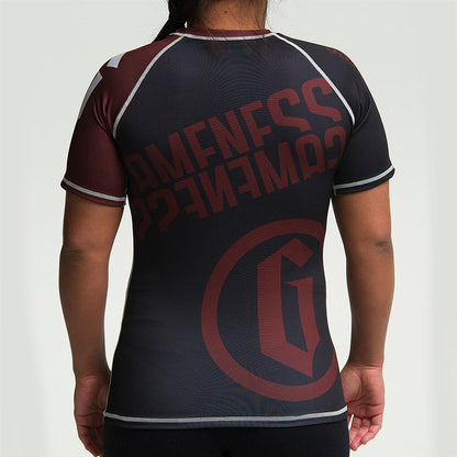 Gameness Female Short-Sleeve Pro Ranked Rash Guard