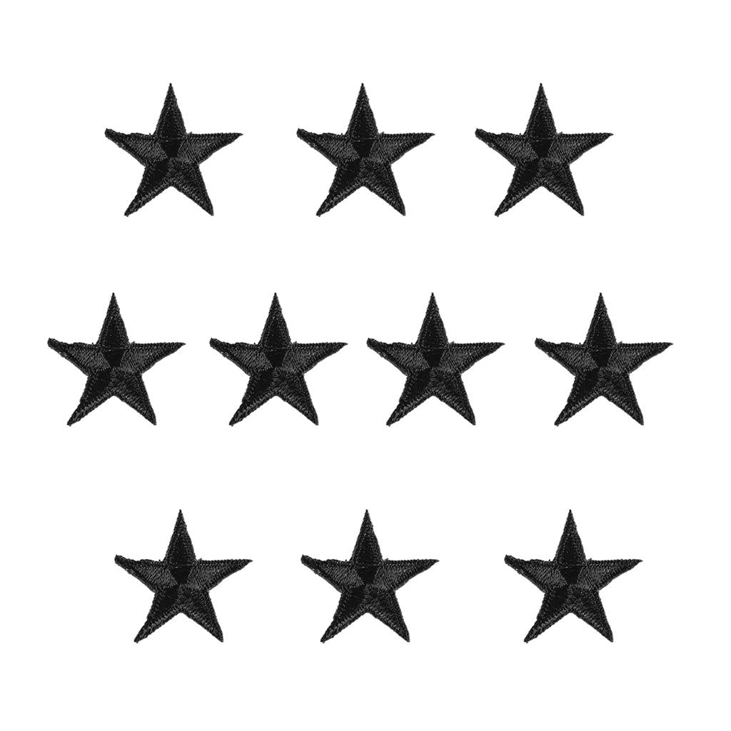 Iron-On Star Patches - 10 Pack