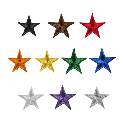 Iron-On Star Patches - 10 Pack