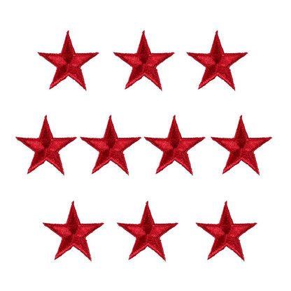 Iron-On Star Patches - 10 Pack