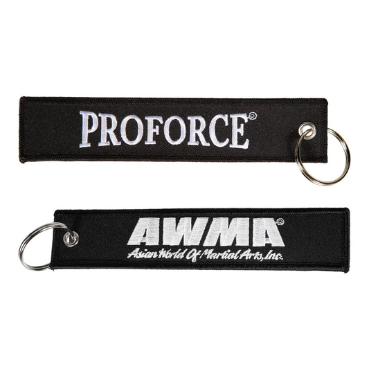 AWMA® ProForce® Keychain Black/White 6.25" x 1.25"