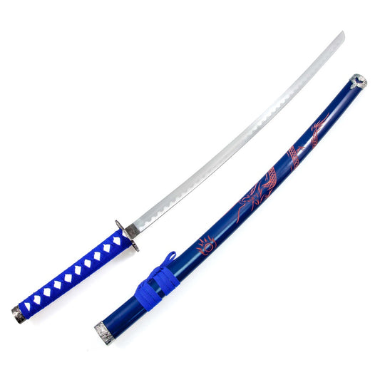 Black Katana with Dragon