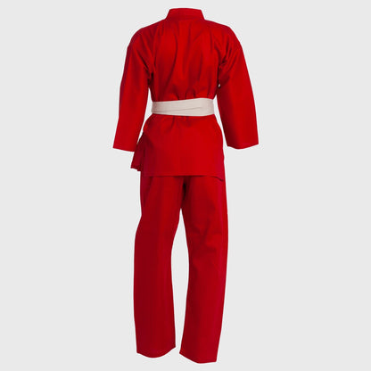 ProForce® Classic Karate Uniform (Elastic Drawstring w/Free Belt) 5 oz. 60/40 Blend Red