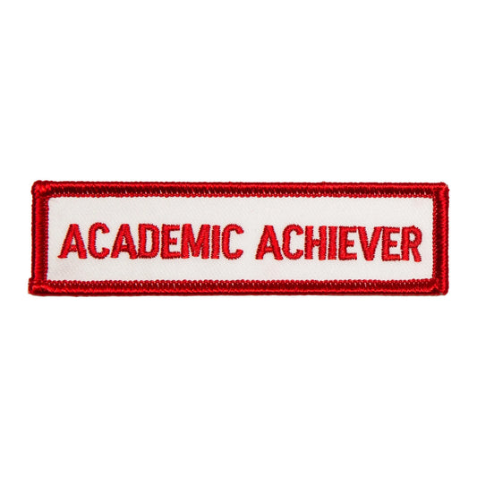 Academic Achiever Patch Red & White 4"x1"