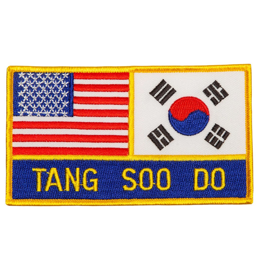 USA & Korea Tang Soo Do TSD Patch  4.75"x2.75"