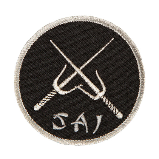 Black & Silver Sai Patch 3"