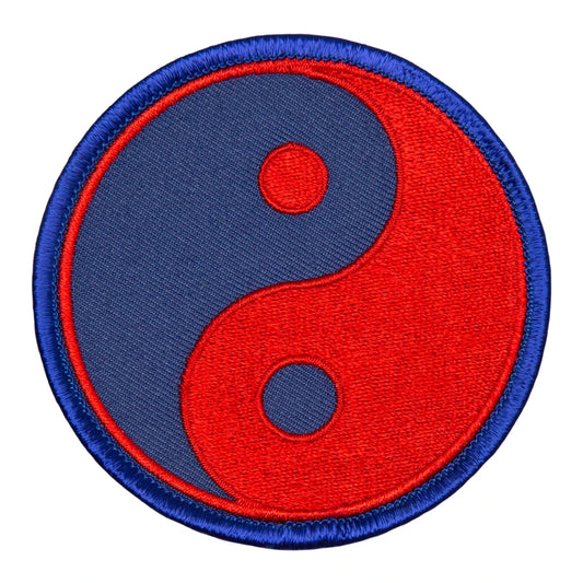 Yin & Yang-Red and Blue Patch 3"