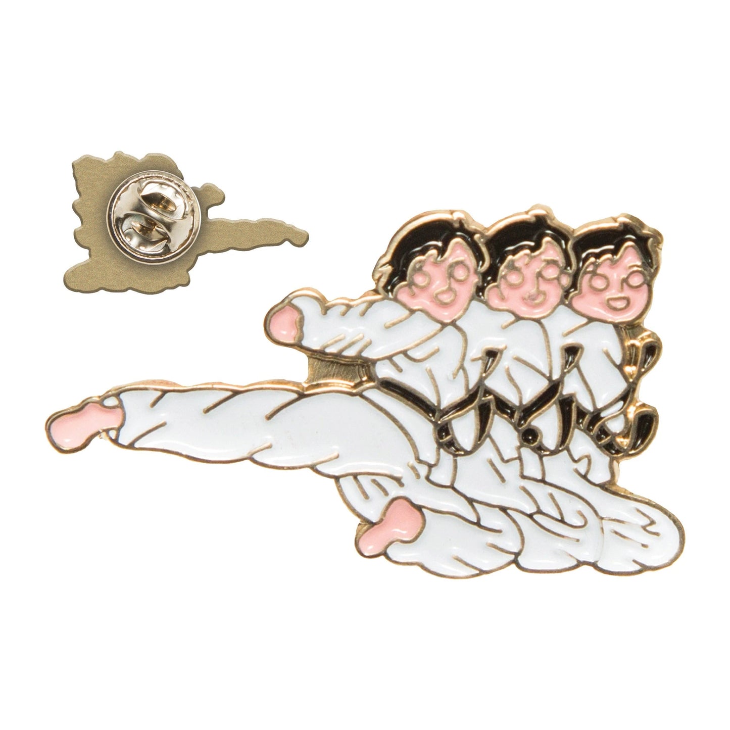 Taekwondo TKD Jumping Sidekick Pin