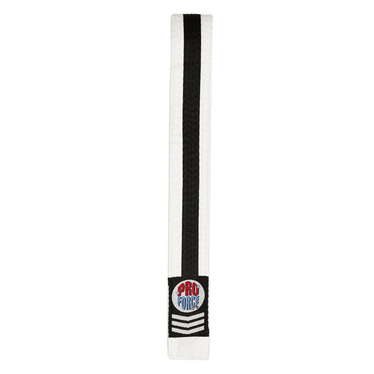 ProForce® III 1.75" Double Wrap Black Stripe Karate Belt