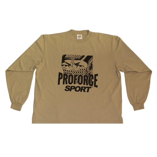 ProForce Sport® Chain Link Ninja Long Sleeve T Shirt Oatmeal