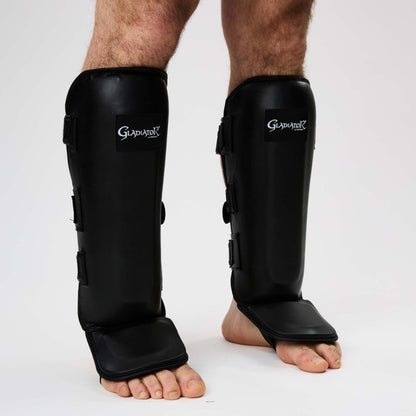 ProForce® Gladiator MMA Muay Thai Shin & Instep Guard Black