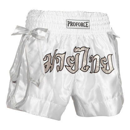 ProForce Sport® Angel Wing Muay Thai Shorts - w/ White Bows