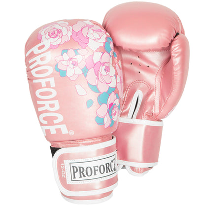 ProForce® Leatherette Boxing Glove - ProForce Floral Pink