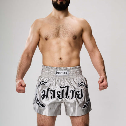 ProForce Sport® Silver Angel Muay Thai Shorts