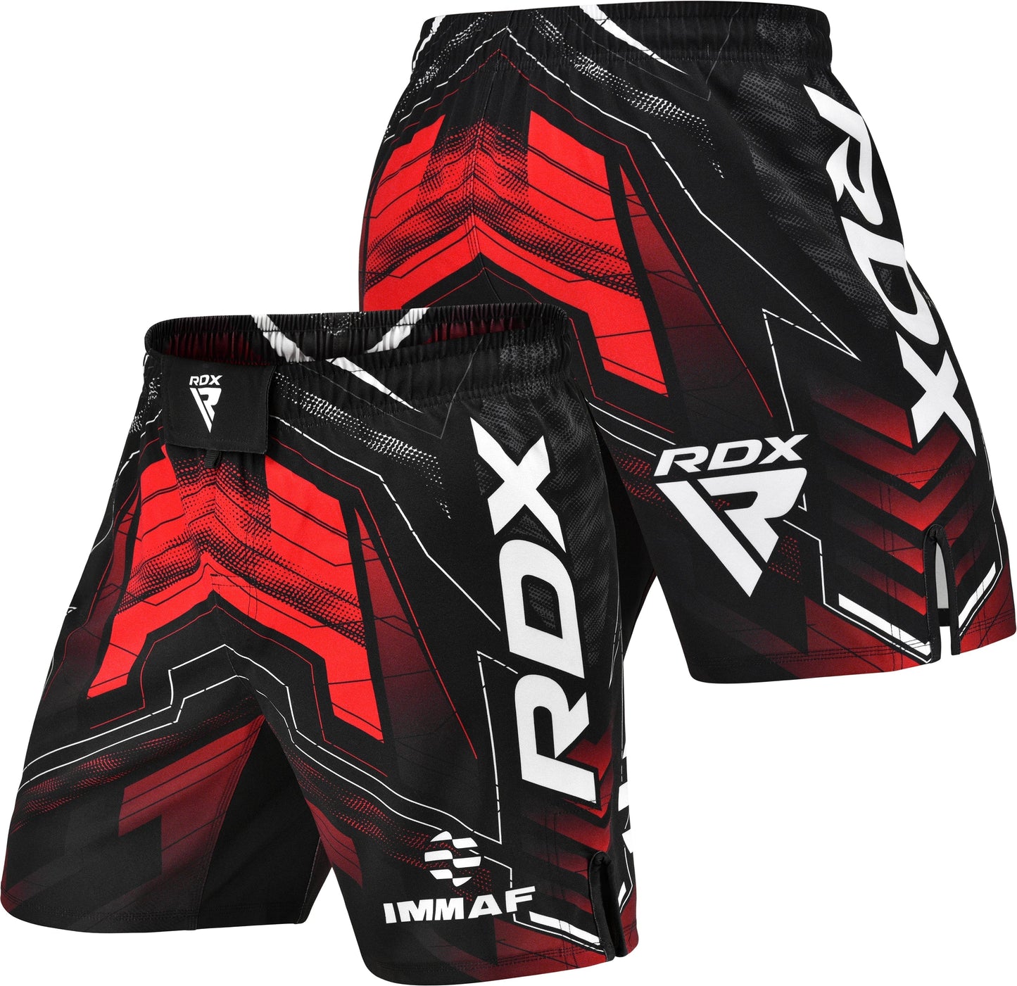 RDX IMMAF Approved MMA Fight & Training Shorts Red