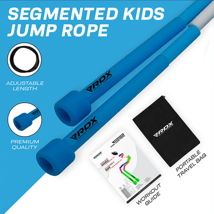 RDX BD Braided Nylon Tangle-Free 10ft Kids Skipping Rope