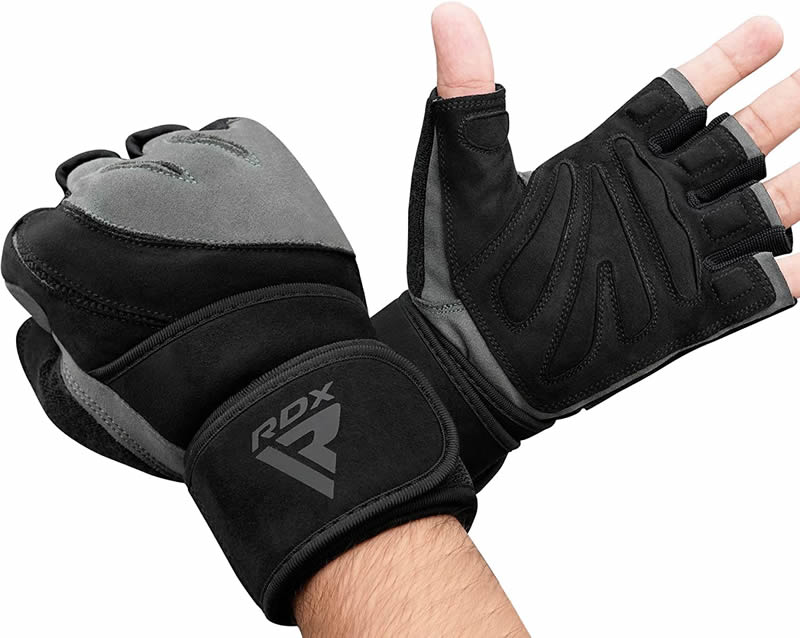 RDX L4 Open Finger Weightlifting Gym Gloves