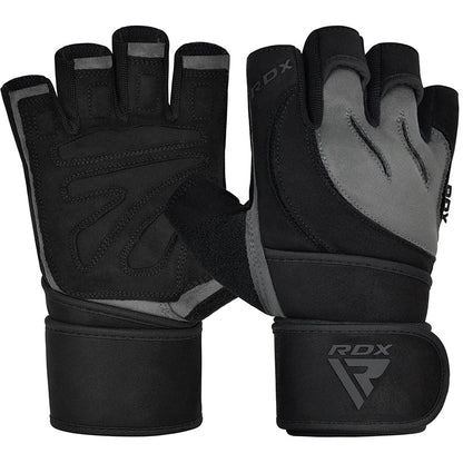 RDX L4 Open Finger Weightlifting Gym Gloves