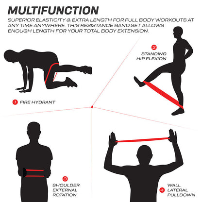 RDX MC 5-in-1 Pull Up Assist & Body Stretching Bands for Resistance Training