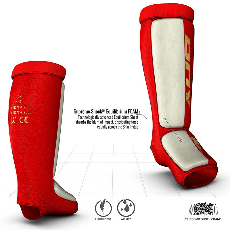 RDX SI MMA Gel Padded Lightweight Shin Instep Guard OEKO-TEX® Standard 100 certified