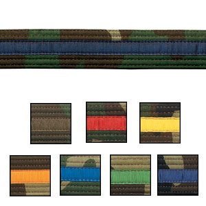 Double Wrap Striped Camo Belt