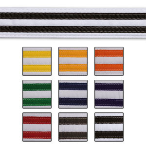 Double Stripe White Belt