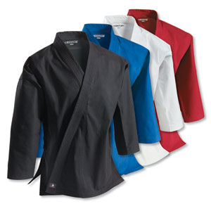 10 oz. Brushed Cotton Traditional Jacket picture of four jackets, black, blue, white, and red