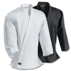 7 oz. Middleweight Student Jacket black and white jackets front view