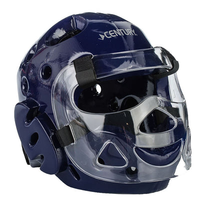 Student Sparring Headgear with Face Shield-BLUE