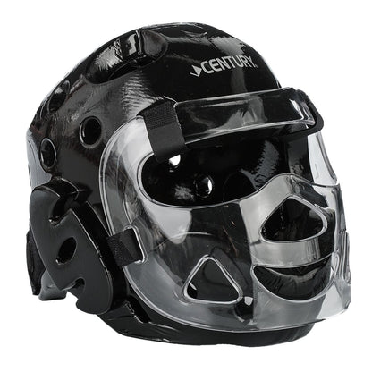 Student Sparring Headgear with Face Shield-BLACK