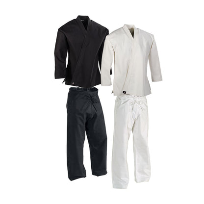 12 oz. Heavyweight Brushed Cotton Uniform full uniform in white and black