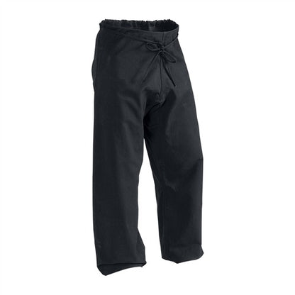 12 oz. Heavyweight Brushed Cotton Uniform black pants front view