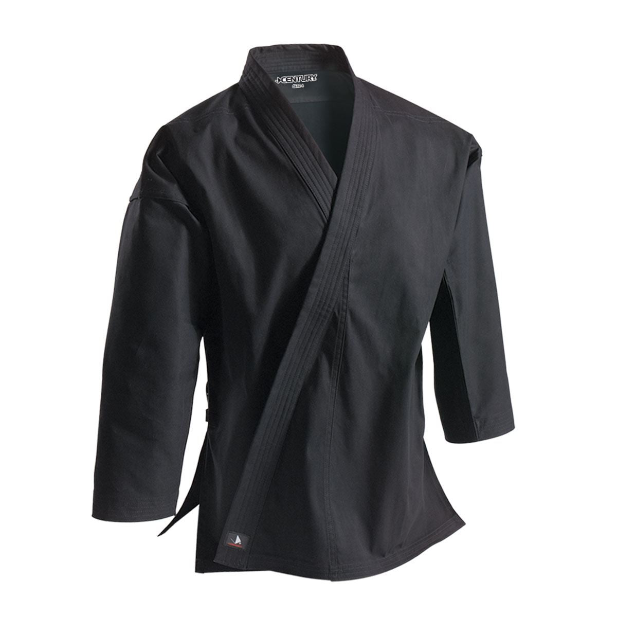 12 oz. Heavyweight Brushed Cotton Uniform black jacket front view