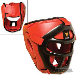 ProForce® Thunder Red Vinyl Head Guard w/ Face Shield