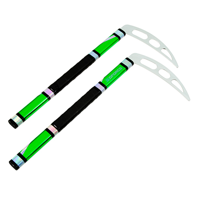 G-Force Green Swirl Kama with Oval Blade